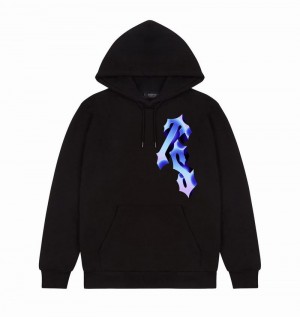 Black Trapstar 3D TS Men's Hoodie | OLADCU-341