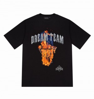 Black Trapstar Bust Down Dreams Tee Men's T Shirts | FYDMEU-740