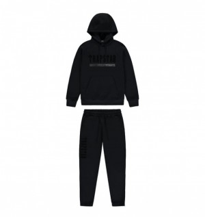 Black Trapstar Chenille Decoded 2.0 Hoodie Men's Tracksuits | WRVYAG-467