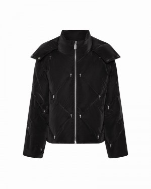 Black Trapstar Chesterfield Irongate T Puffer Women's Jackets | QWYEXT-347