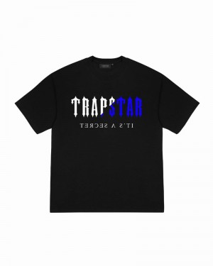 Black Trapstar Decoded Black Ice Edition Tee Men's T Shirts | RTYGKO-194