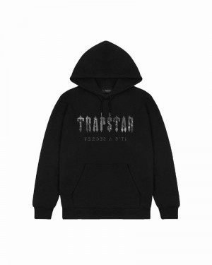 Black Trapstar Decoded Camo Men's Hoodie | TYDFZU-376