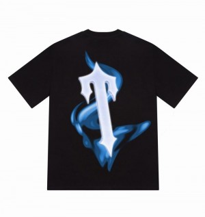 Black Trapstar Decoded Tee Men's T Shirts | LUGBOF-087