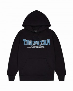 Black Trapstar Drop Out Men's Hoodie | VEJQUF-197