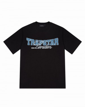 Black Trapstar Drop Out Tee Men's T Shirts | ACWPLM-394