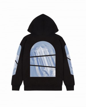 Black Trapstar Freeze Art of War Men's Hoodie | SCEYUH-437