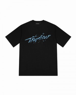 Black Trapstar H2O Tee Men's T Shirts | VGEQOI-178