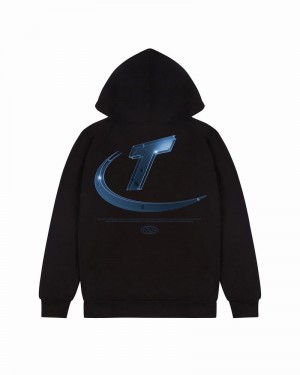 Black Trapstar Hyperdrive High Density Men's Hoodie | YBEXMR-785