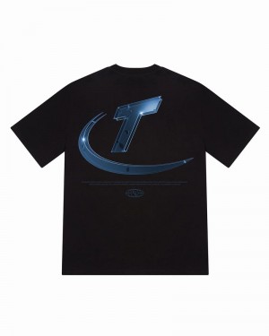 Black Trapstar Hyperdrive High Density Tee Men's T Shirts | TINOEP-769