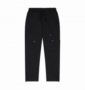 Black Trapstar Hyperdrive Reinforced Rivet Joggers Men's Pants | YMXBVF-374