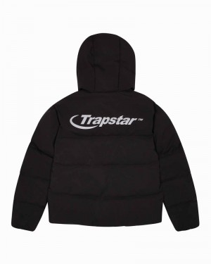 Black Trapstar Hyperdrive Technical Puffer Men's Jackets | CYLNDR-981