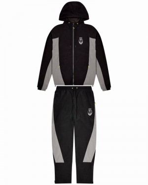 Black Trapstar Irongate T Crest Men's Tracksuits | CYRFOH-708