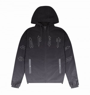 Black Trapstar Irongate Windbreaker Men's Jackets | HXCFGE-479