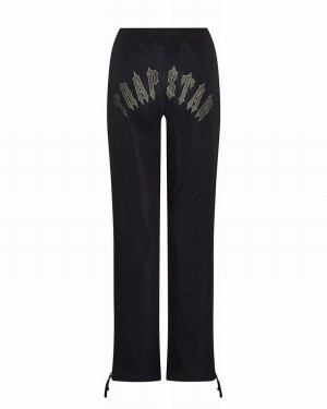 Black Trapstar Mesh Irongate Arch Joggers Women's Tracksuits | SALINH-480