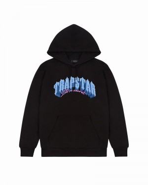 Black Trapstar Trap City Men's Hoodie | SZWJGN-829