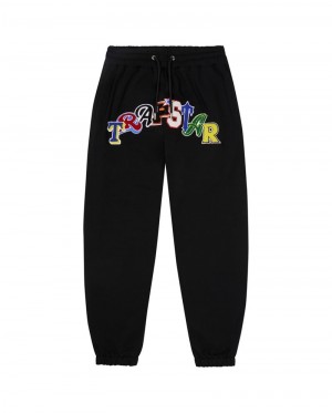 Black Trapstar Wildcard Jogging Men's Pants | UFHWGB-463