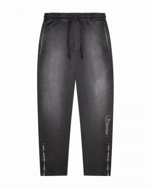 Black / Grey Trapstar Hyperdrive Spray Joggers Men's Pants | YUZVSL-598