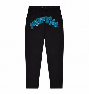 Black / Turquoise Trapstar Wildcard Jogging Men's Tracksuits | OWKFCH-610