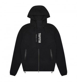 Black / White Trapstar Decoded Windbreaker Men's Jackets | BMHOIX-907