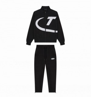 Black / White Trapstar Hyper Shellsuit Men's Tracksuits | SNBQHP-532