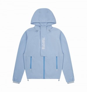 Blue Trapstar Decoded Windbreaker Men's Jackets | FHVXCK-178