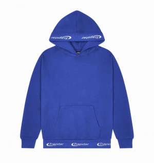 Blue Trapstar Hyperdrive Rib Men's Hoodie | CHMULO-843