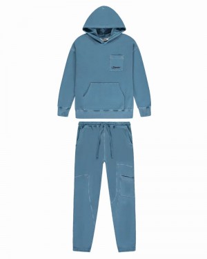 Blue Trapstar Hyperdrive Rivet Men's Tracksuits | MZXHUP-380