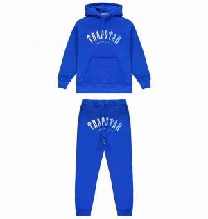 Blue Trapstar Irongate Arch It's A Secret Hooded Gel Men's Tracksuits | BRIPKD-408