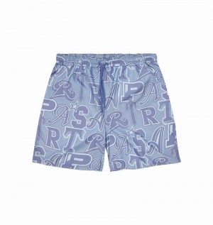 Blue Trapstar Wildcard Swimming Shorts Men's Sets | LVNKIT-765