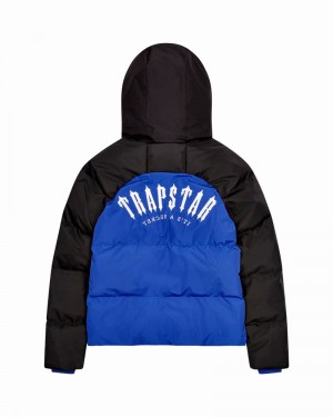 Blue / Black Trapstar Irongate Arch Puffer AW23 Men's Jackets | BREHVP-681