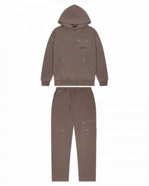 Coffee Trapstar Hyperdrive Rivet Men's Tracksuits | WJBGFT-753