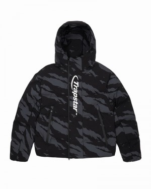 Grey Camo Trapstar Hyperdrive Technical Puffer Men's Jackets | RBYCOE-513