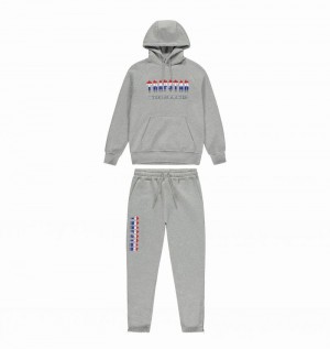 Grey Trapstar Chenille Decoded 2.0 Hoodie Men's Tracksuits | YKJCPB-458