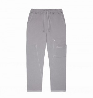 Grey Trapstar Hyperdrive Reinforced Rivet Joggers Men's Pants | BWEZNH-029