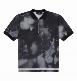 Grey Trapstar Irongate Polo Shirt Men's T Shirts | SBGMHR-950