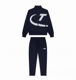 Navy / White Trapstar Hyper Shellsuit Men's Tracksuits | TOUWCP-061