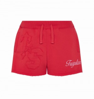 Red Trapstar TS-Star Women's Shorts | ZGAXCO-671