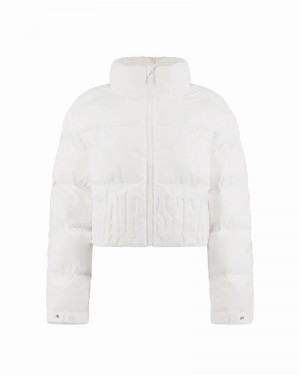 White Trapstar Irongate Embossed Puffer Women's Jackets | ZKWIYX-385