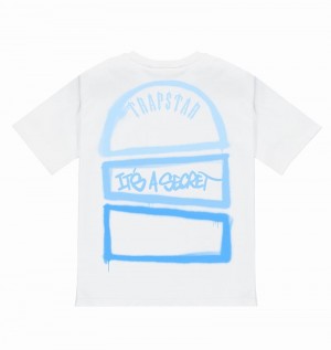 White Trapstar Writers Art of War Tee Men's T Shirts | MKACGH-891