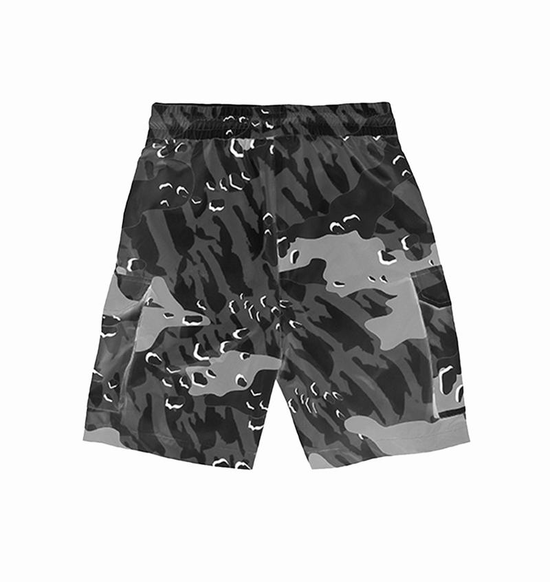 Black Camo Trapstar Decoded Camo Shorts Men's Sets | FOVAZL-135