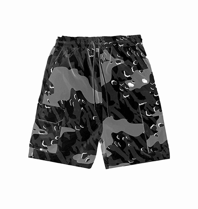 Black Camo Trapstar Decoded Camo Shorts Men\'s Sets | FOVAZL-135