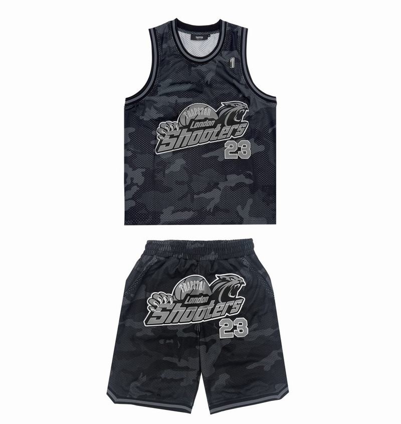 Black Camo Trapstar *PRE ORDER* Shooters SS23 Basketball Shorts Men's Sets | SLEDQU-243