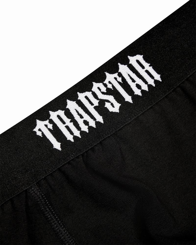 Black Trapstar 3 Pack Boxer Short Men's Underwear | IDXRLW-528