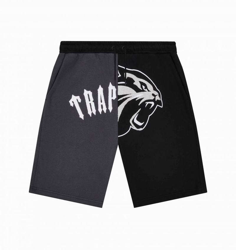 Black Trapstar Arch Shooters Shorts Men's Sets | JUVEYO-725