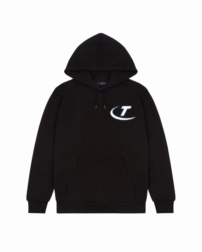 Black Trapstar Charge It Men's Hoodie | XFORQJ-129