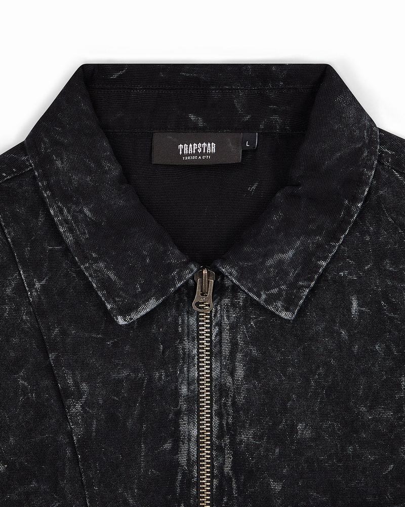 Black Trapstar Construct Men's Jackets | PZBHTI-986