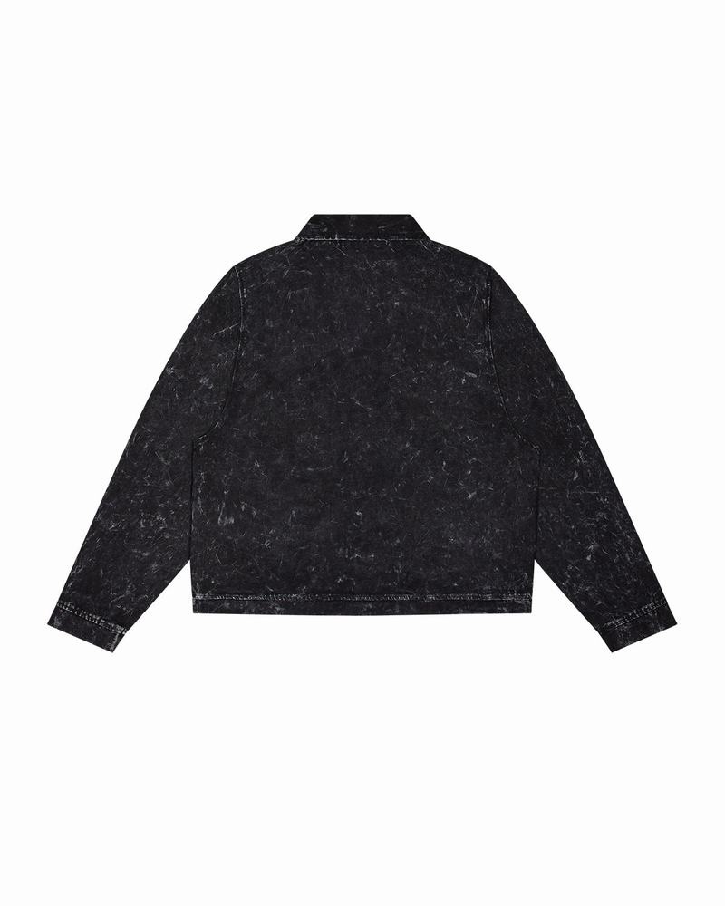 Black Trapstar Construct Men's Jackets | PZBHTI-986