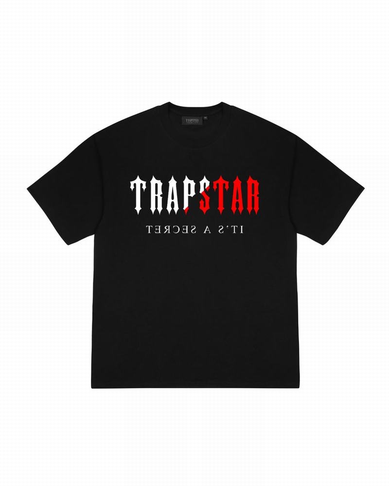 Black Trapstar Decoded Infrared Edition Tee Men\'s T Shirts | MDIYXH-028