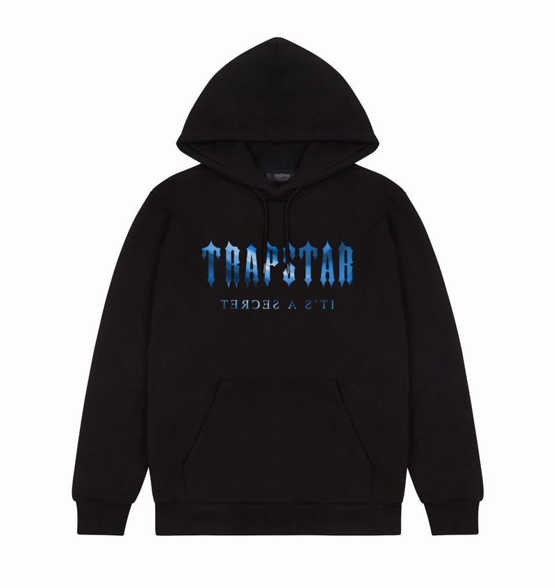 Black Trapstar Decoded Men's Hoodie | CKXPHI-694