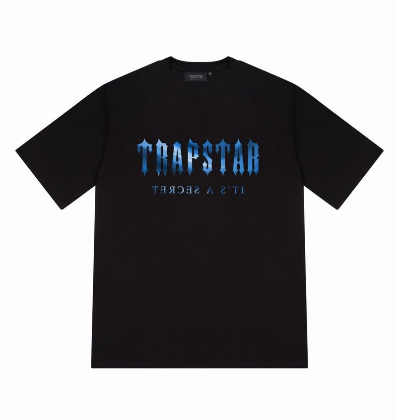 Black Trapstar Decoded Tee Men's T Shirts | LUGBOF-087